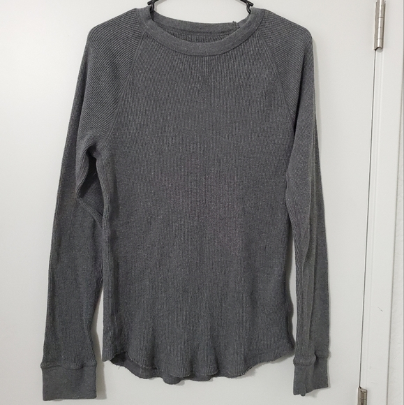Mossimo Grey Cotton Long Sleeve Medium Shirt - Picture 1 of 6